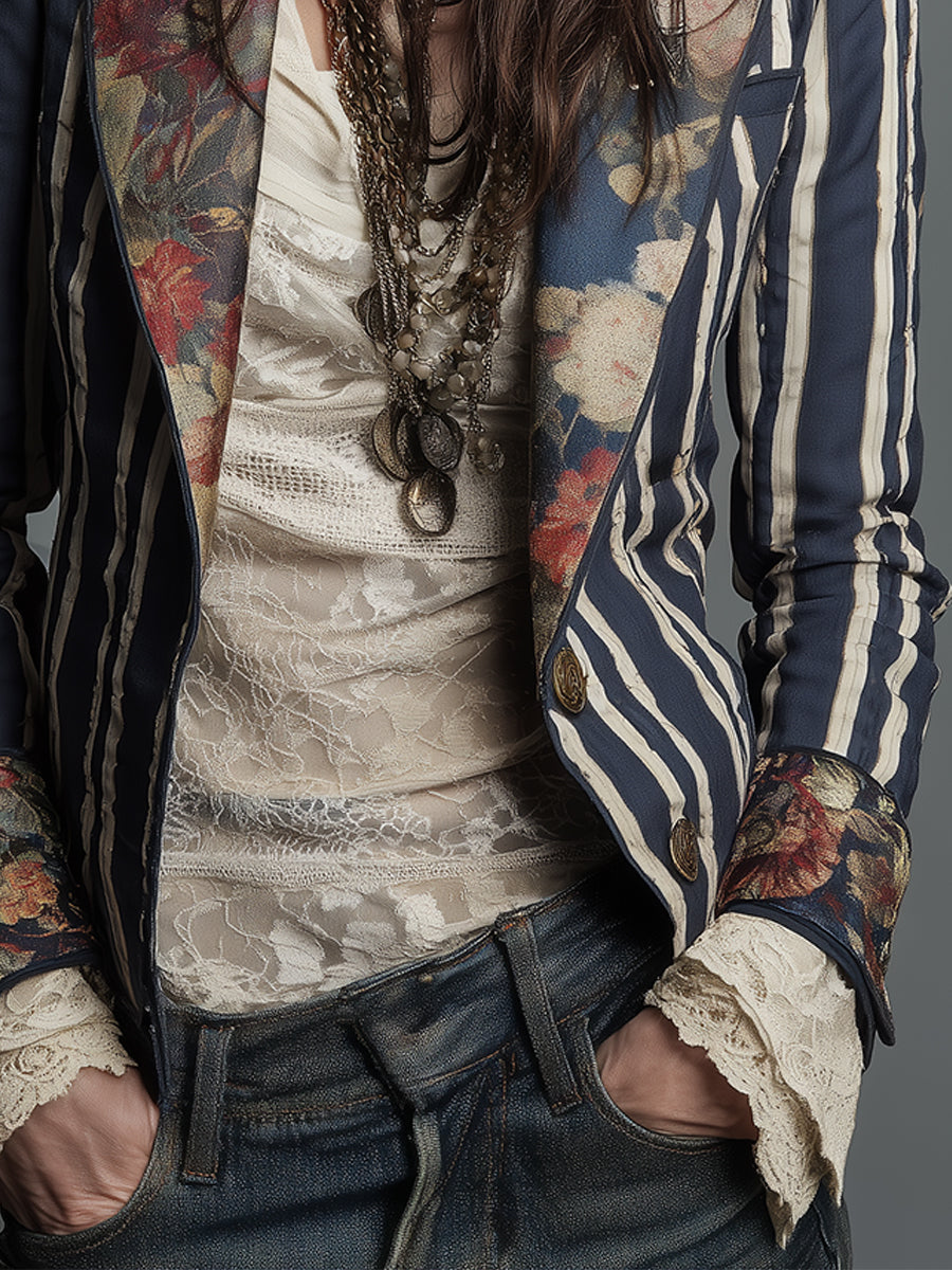 Eden™ | Bohemian Striped Blazer