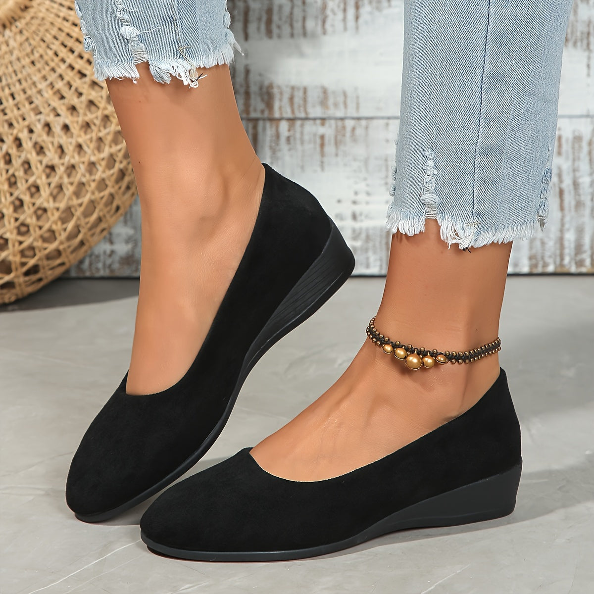 Sarah™ | Wedge Ballerina Flats