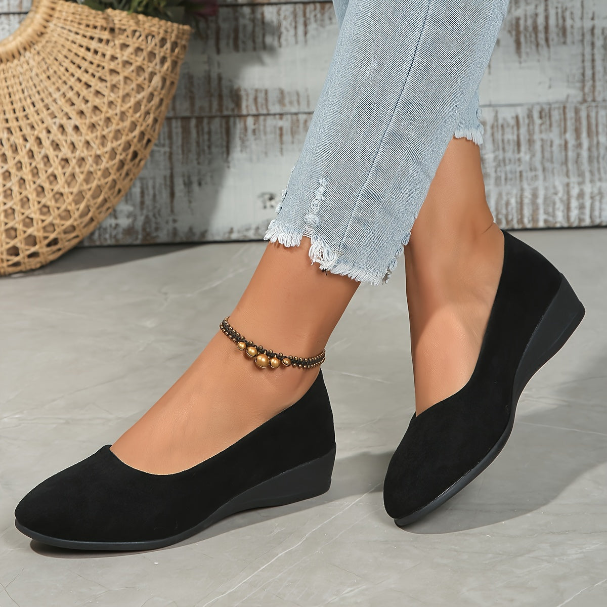 Sarah™ | Wedge Ballerina Flats