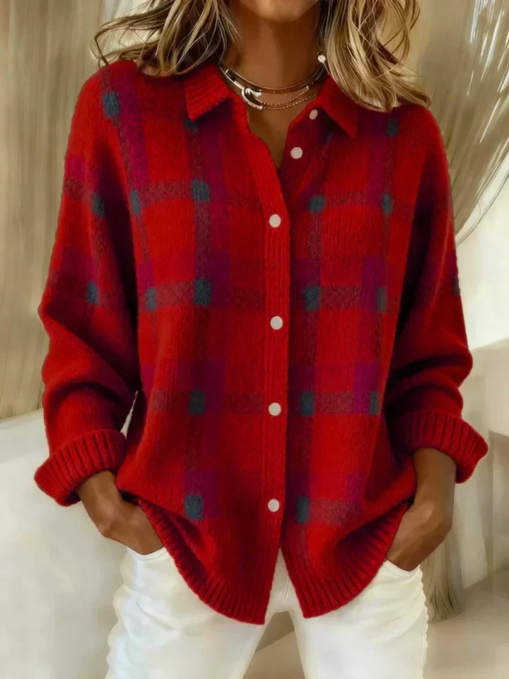 Salome™ | Cloud-Soft Plaid Button-Up