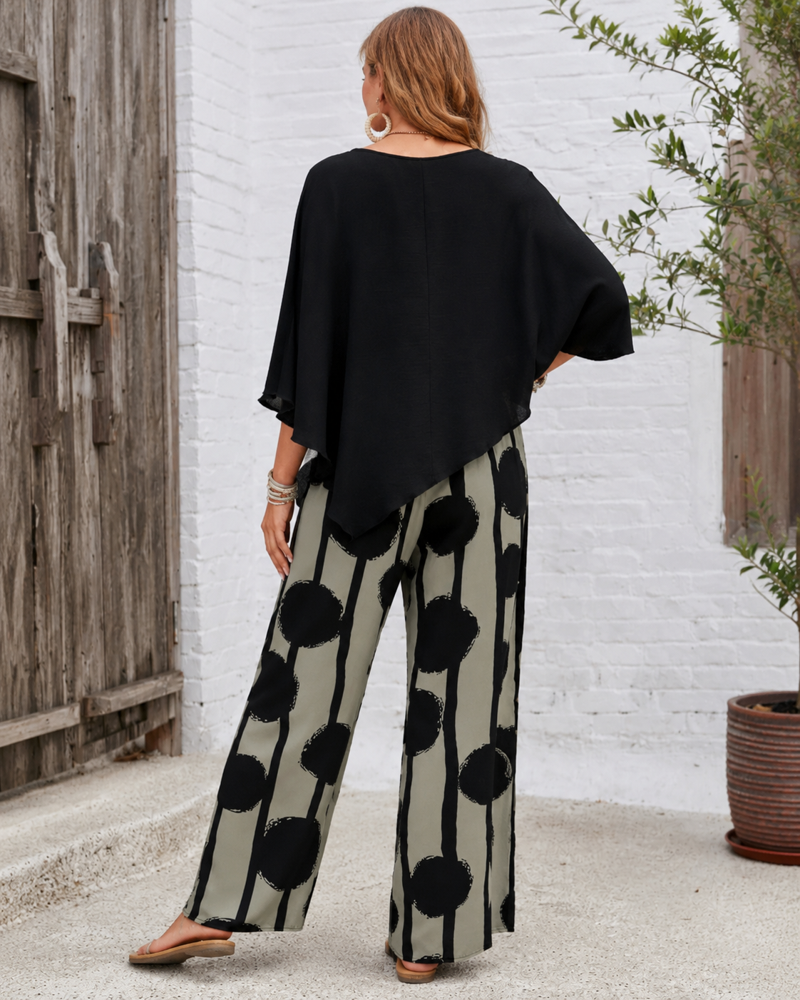 Beverly™ | Polka Dot Wide-Leg Two-Piece Set