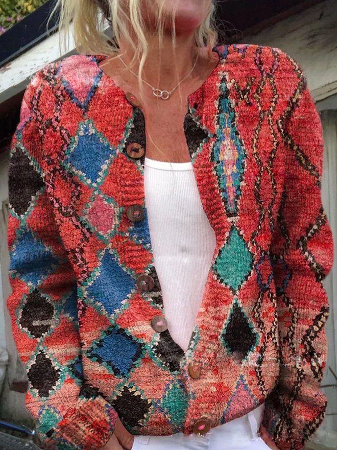 FLORA™ | - Vintage Floral Cardigan