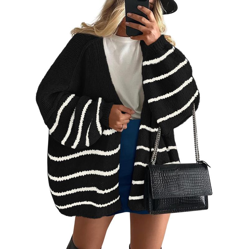 VERONIKA™ | - Oversized Fit Lantern Sleeve Autumn Knit Cardigan