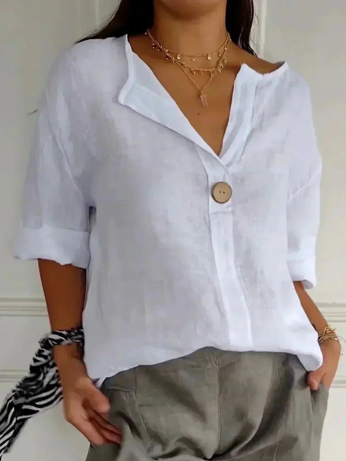Amara™ | Relaxed V-Neck Top