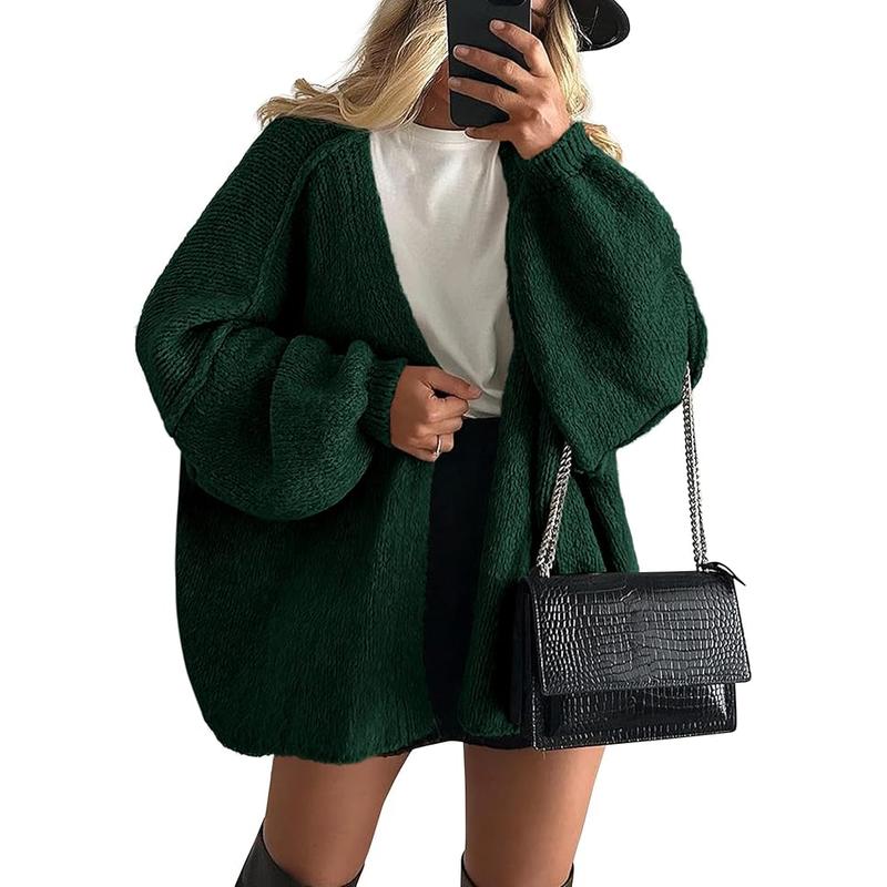 VERONIKA™ | - Oversized Fit Lantern Sleeve Autumn Knit Cardigan