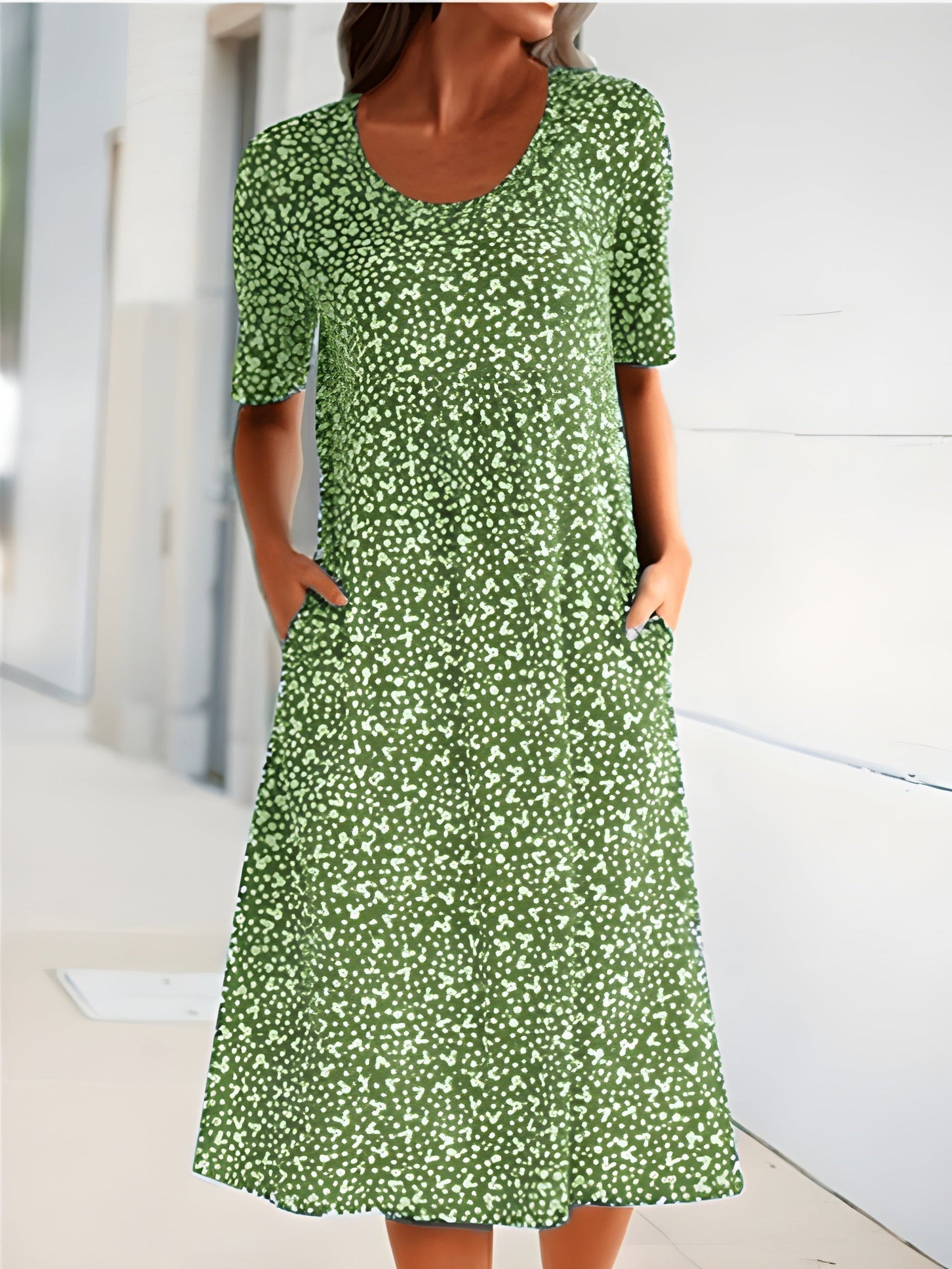 Qahira™ | Casual Round Neck Dress