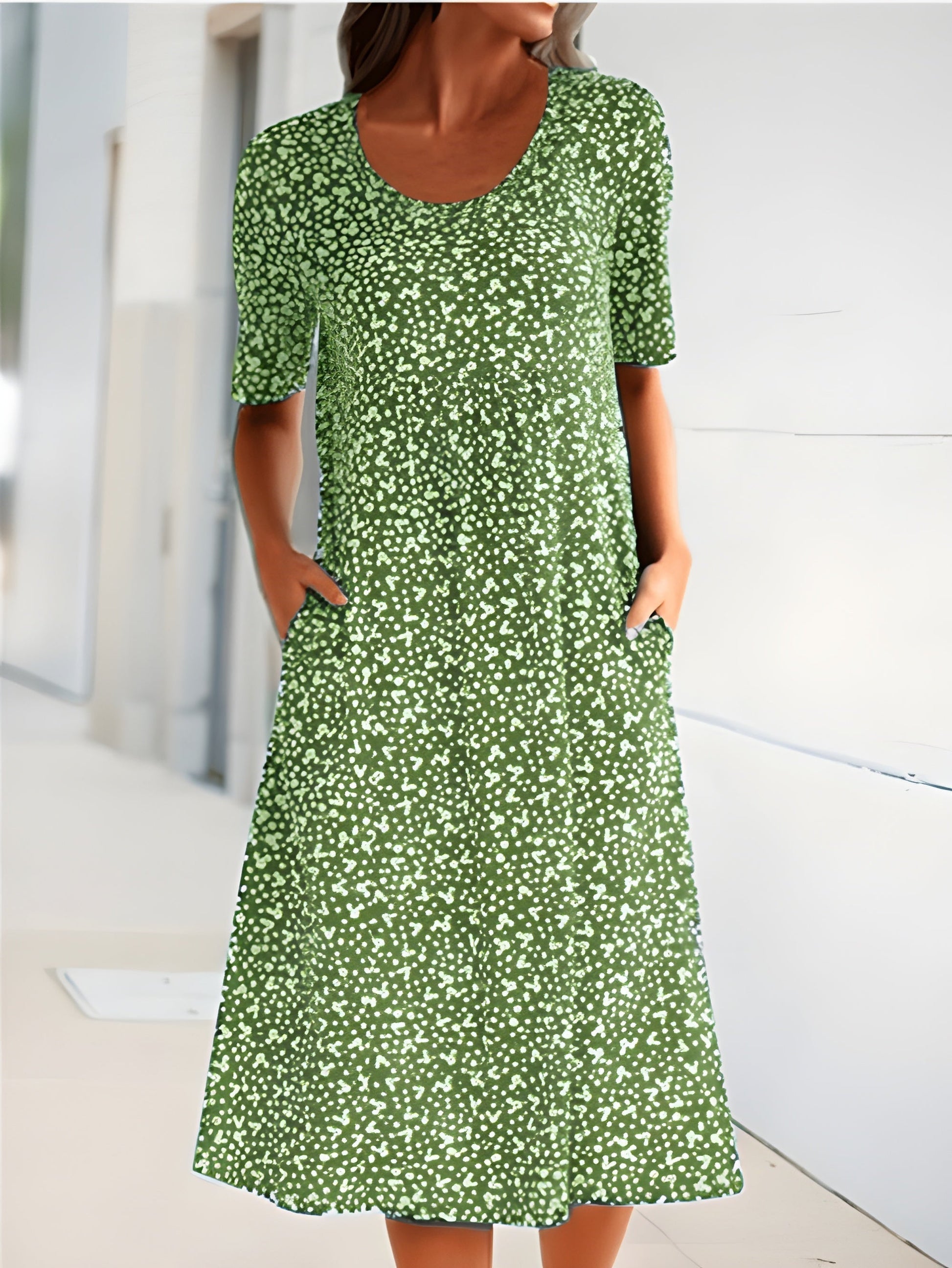 Qahira™ | Casual Round Neck Dress