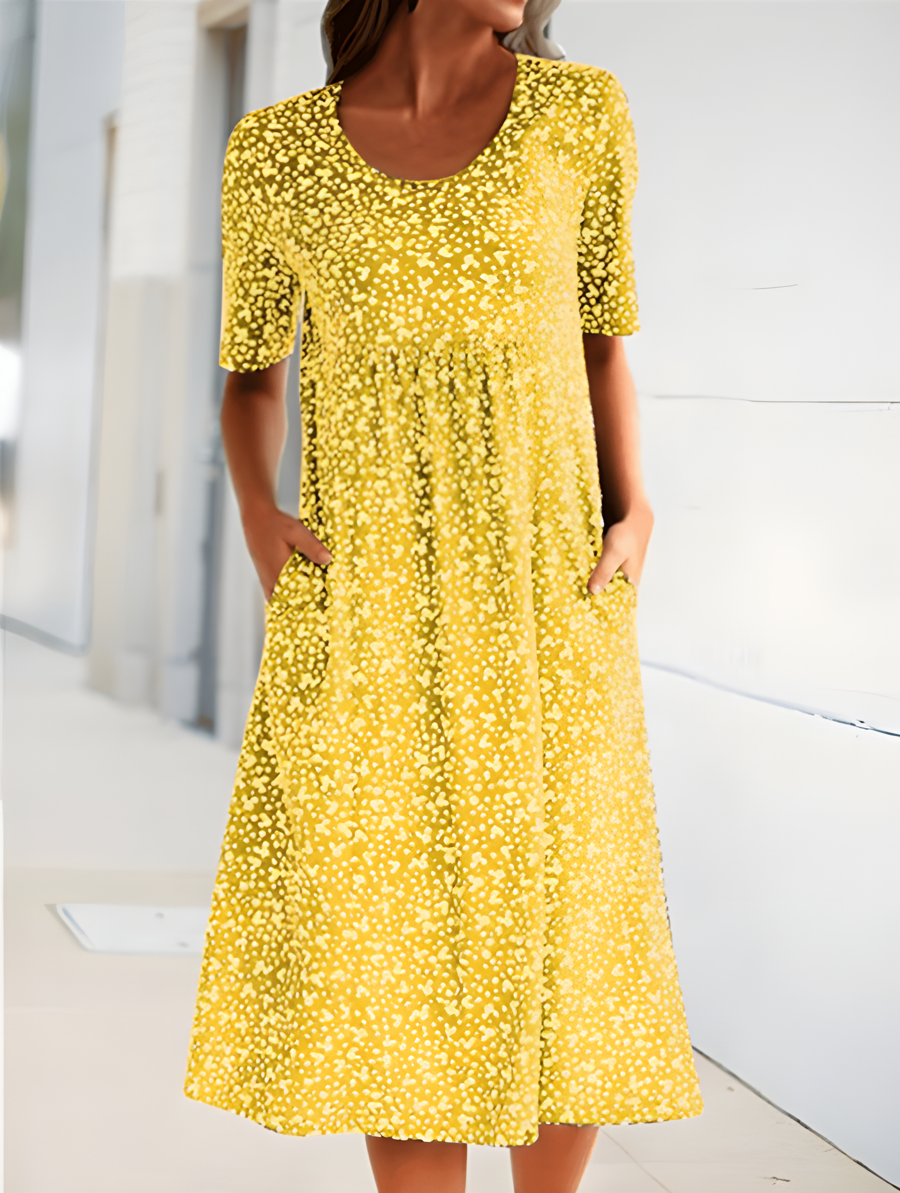 Qahira™ | Casual Round Neck Dress