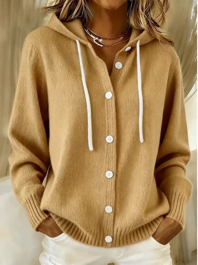 Bella™ | Cozy Hooded Knit Cardigan