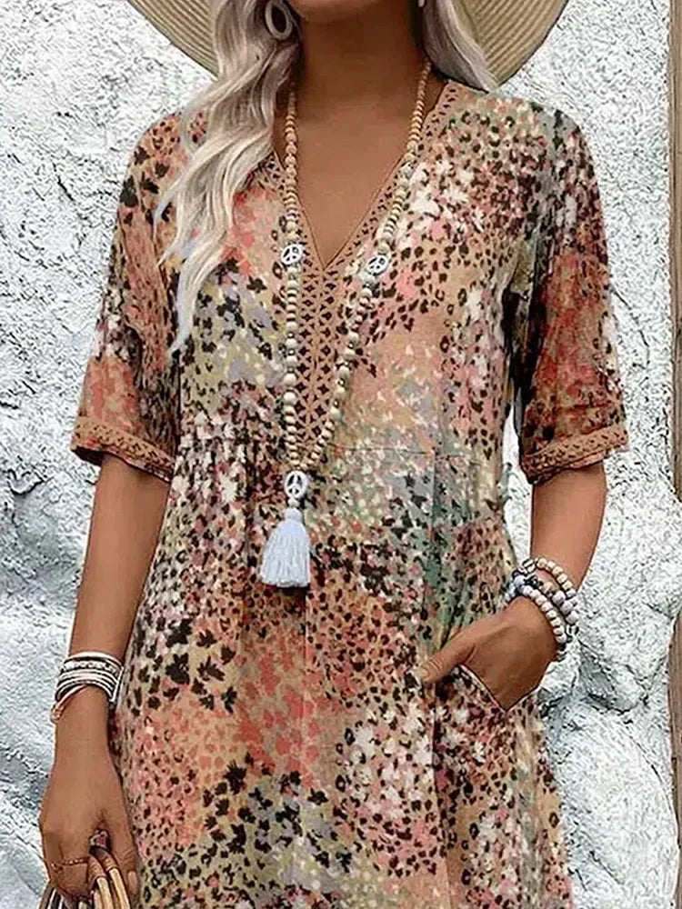Maya™ | Vibrant Midi Dress