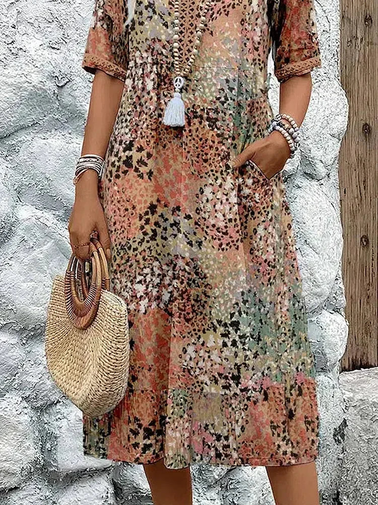 Maya™ | Vibrant Midi Dress