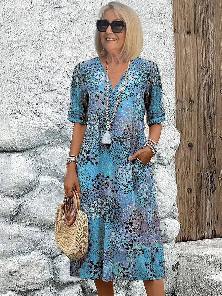 Maya™ | Vibrant Midi Dress