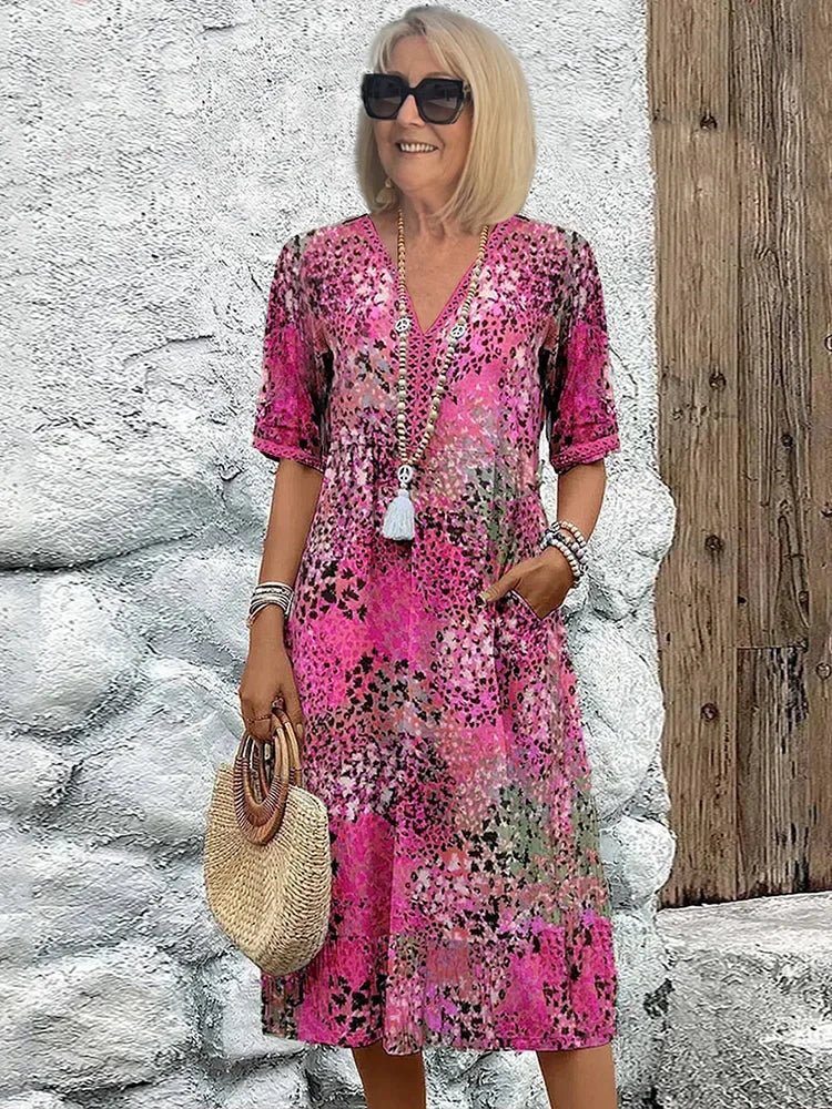 Maya™ | Vibrant Midi Dress