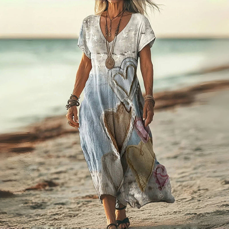 Estrella™ | Plus Size Vintage Heart Dress