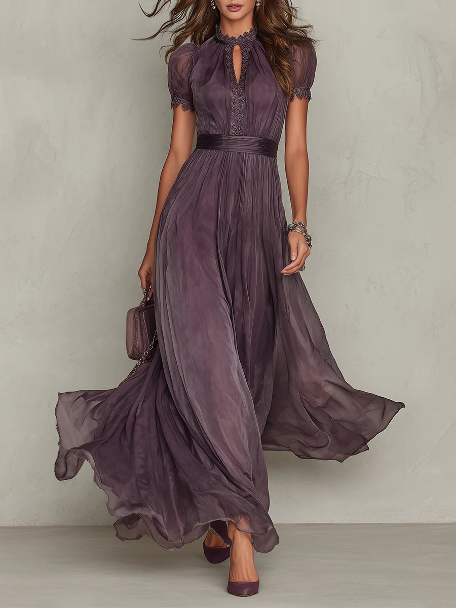 Amélie™ | Chiffon Lace Maxi Dress