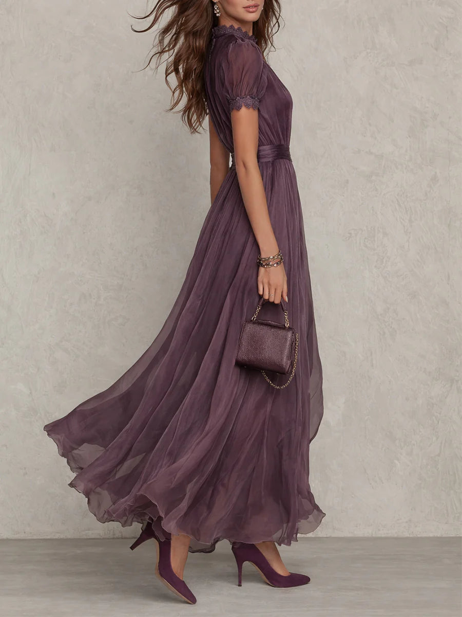 Amélie™ | Chiffon Lace Maxi Dress