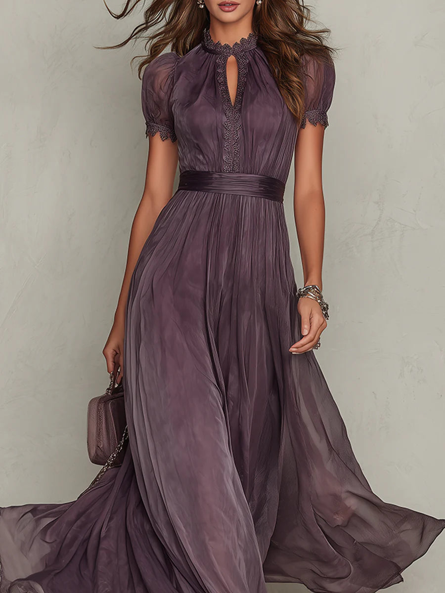 Amélie™ | Chiffon Lace Maxi Dress