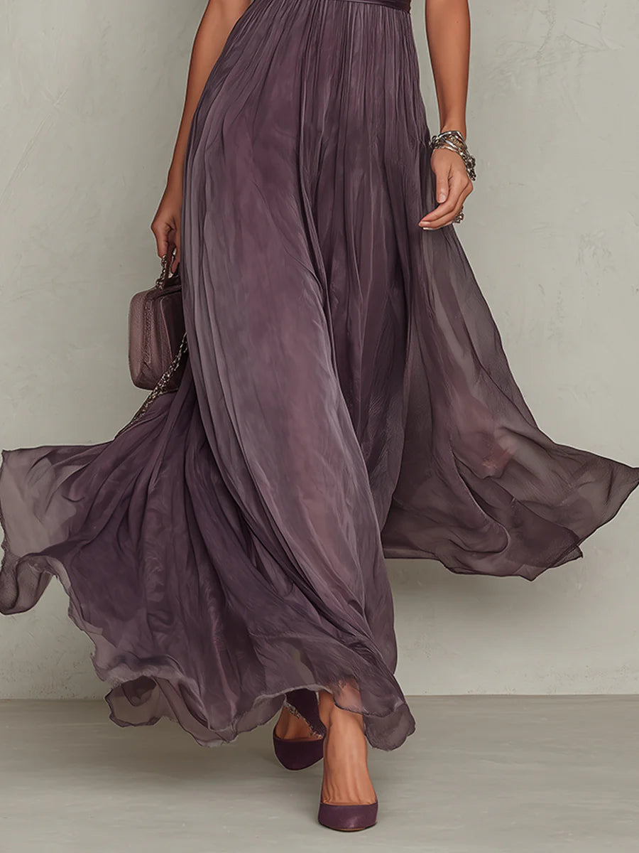 Amélie™ | Chiffon Lace Maxi Dress