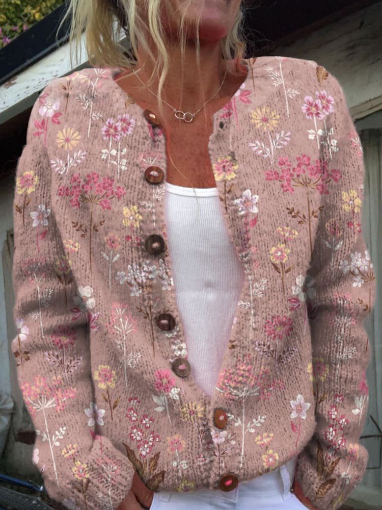 FLORA™ | - Vintage Floral Cardigan