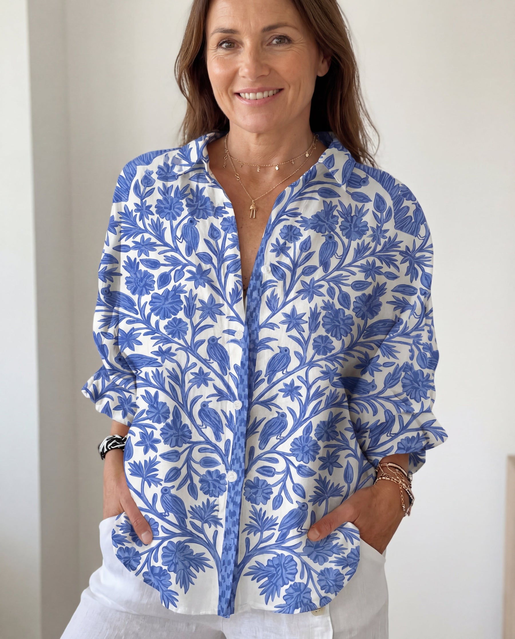 Aurora™ | Blue Garden Blouse