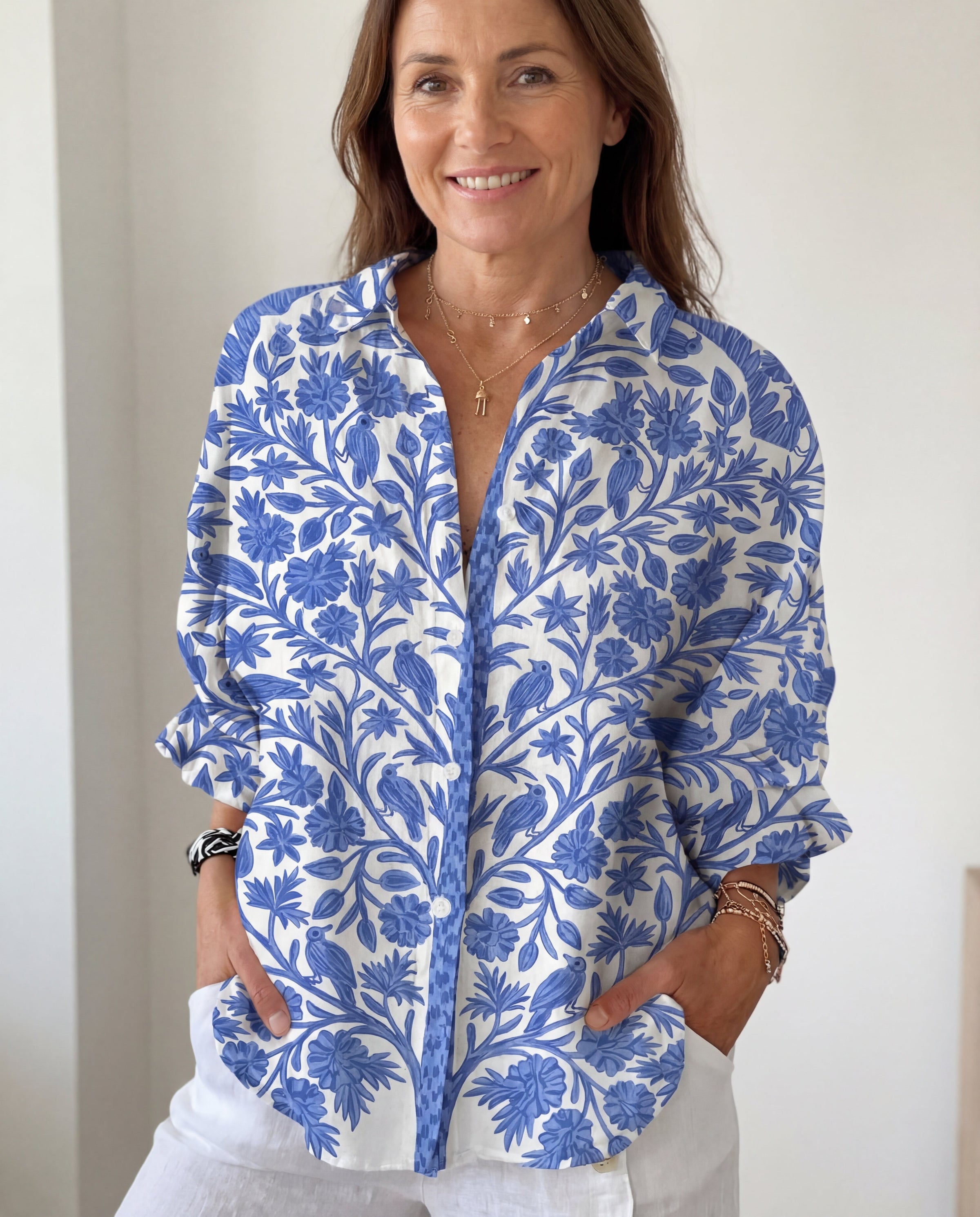 Aurora™ | Blue Garden Blouse
