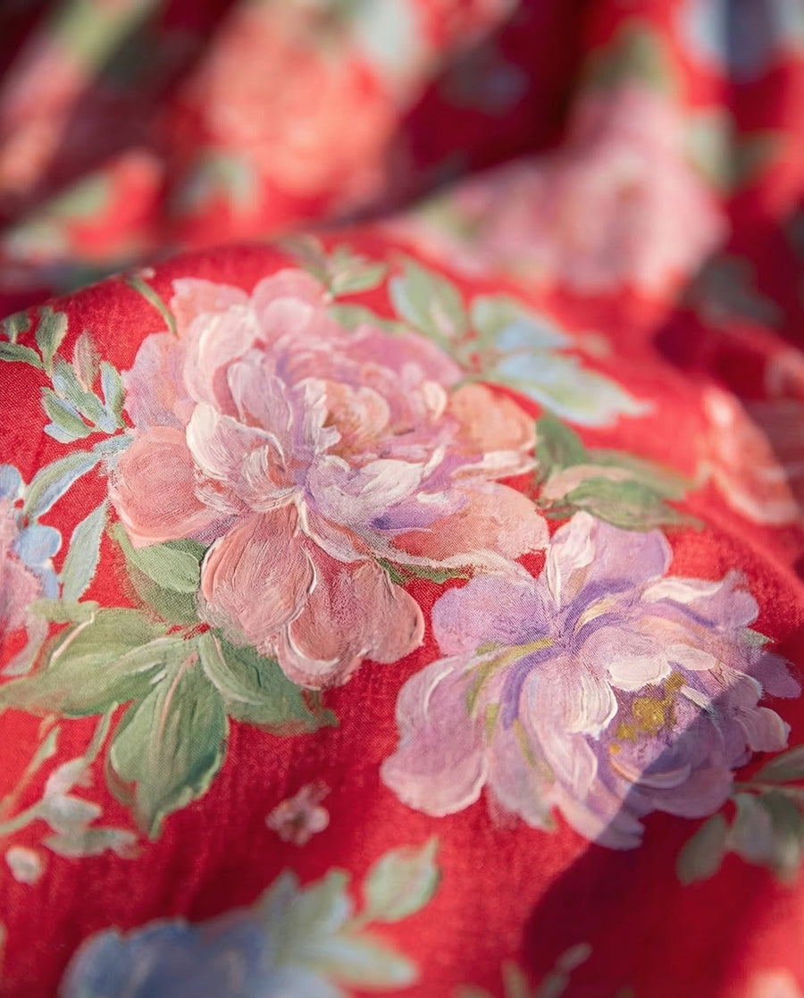 Alessia™ | Elegant Floral V-Neck Dress