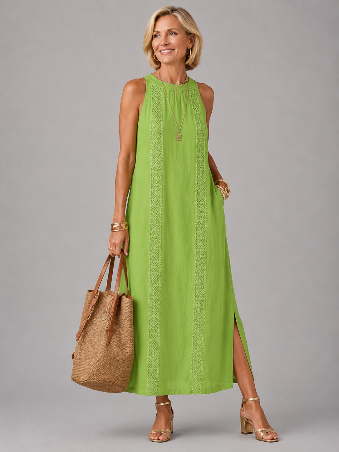 Emberly™ | Relaxed Embroidered Midi Dress