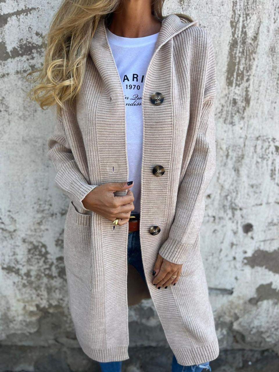 VERONICA™ | - Chic Long Knit Cardigan