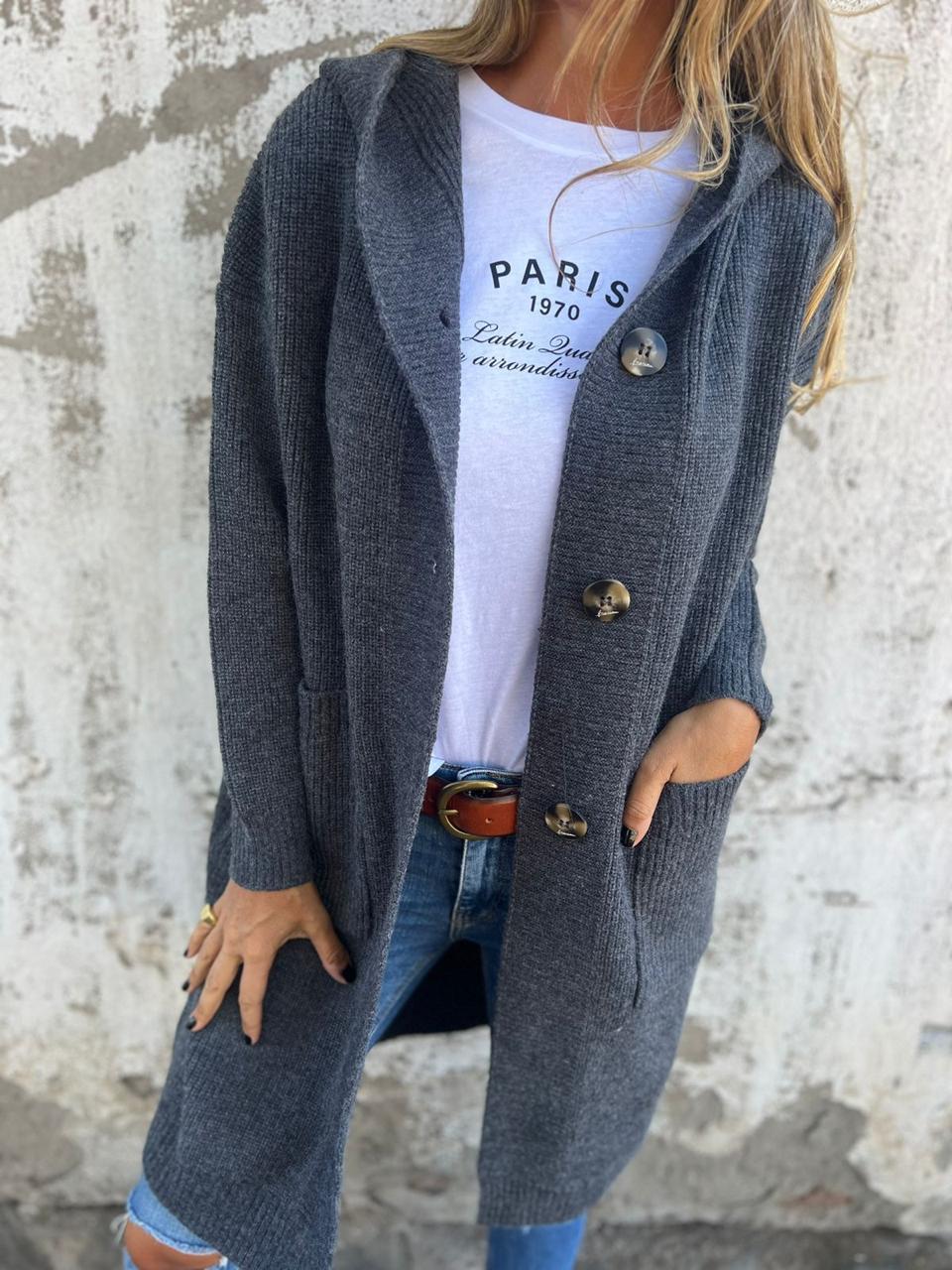 VERONICA™ | - Chic Long Knit Cardigan