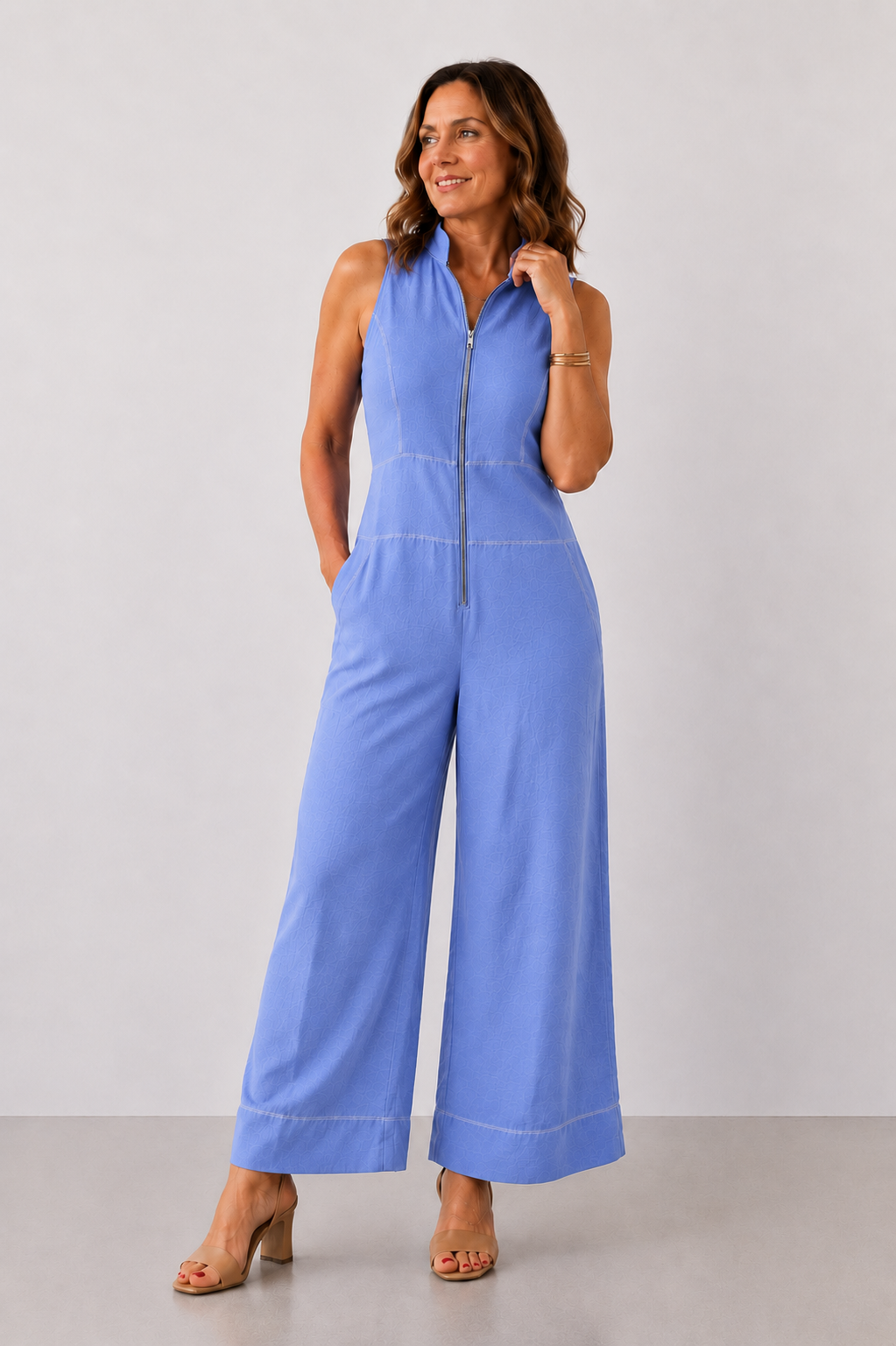 Lavinia™ | Zip-Front Wide-Leg Jumpsuit