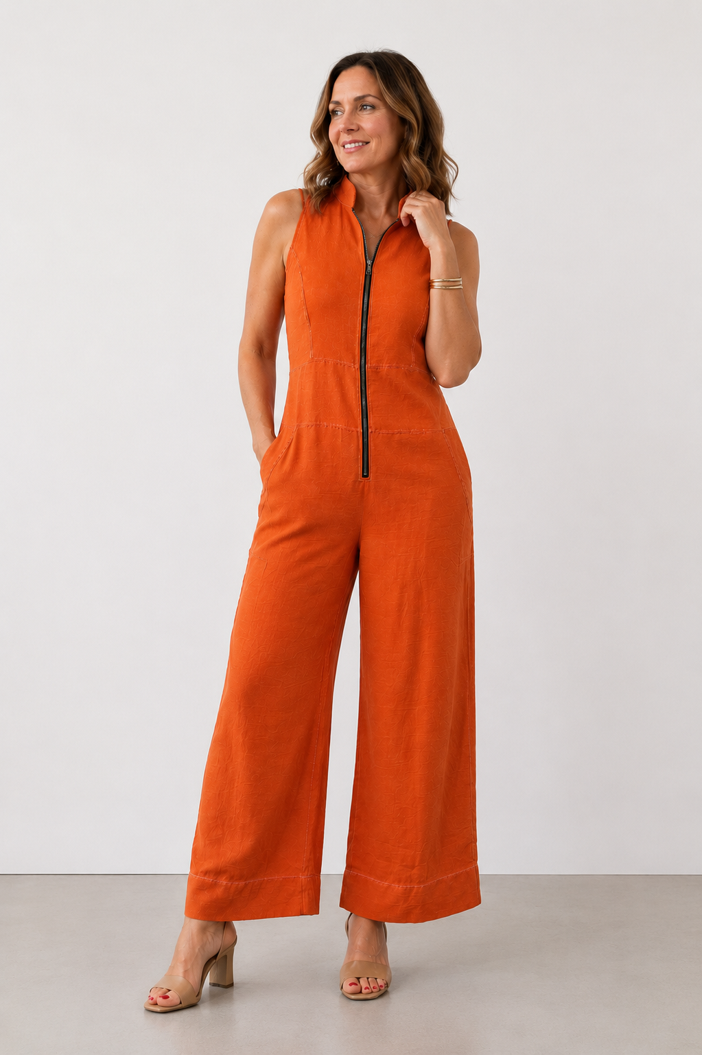 Lavinia™ | Zip-Front Wide-Leg Jumpsuit