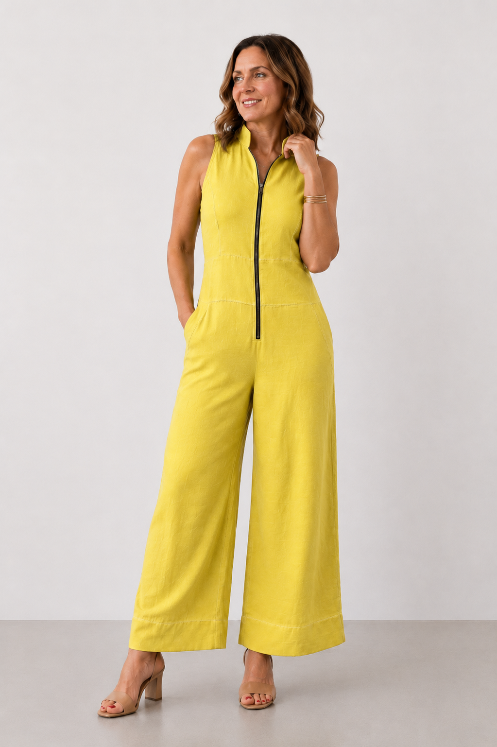 Lavinia™ | Zip-Front Wide-Leg Jumpsuit