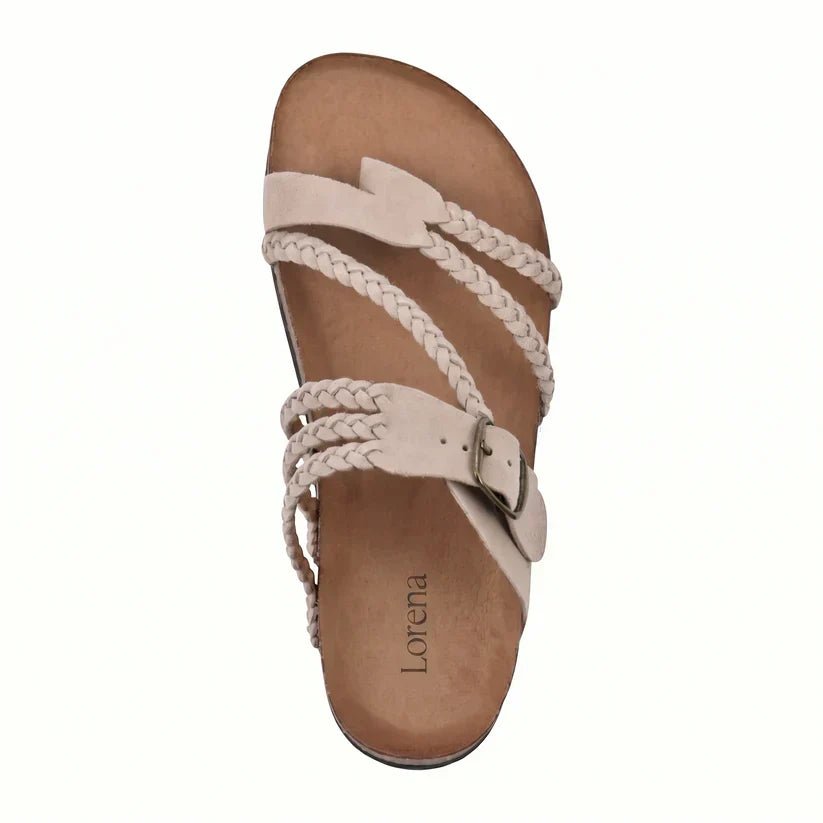 Leah™ | Braided Cork Comfort Sandals