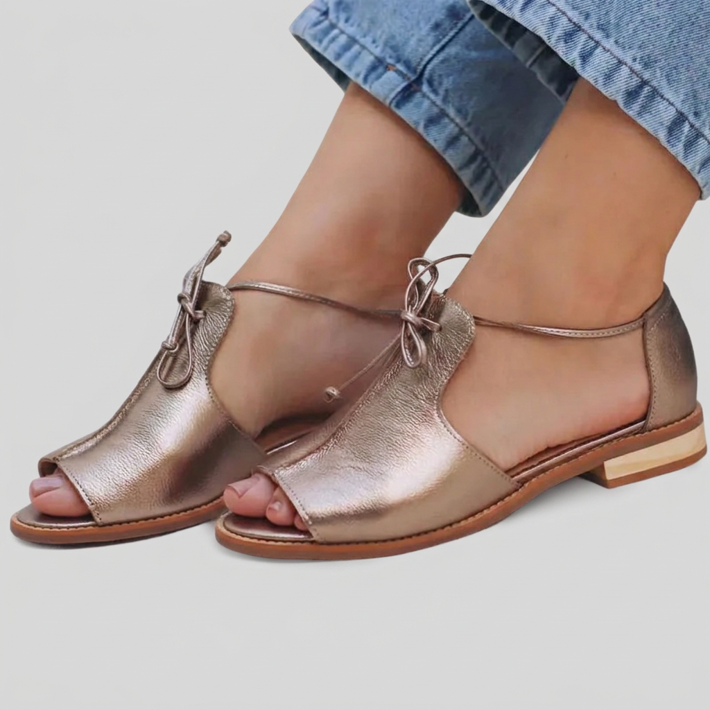 Tara™ | Adjustable Leather Strap Sandals