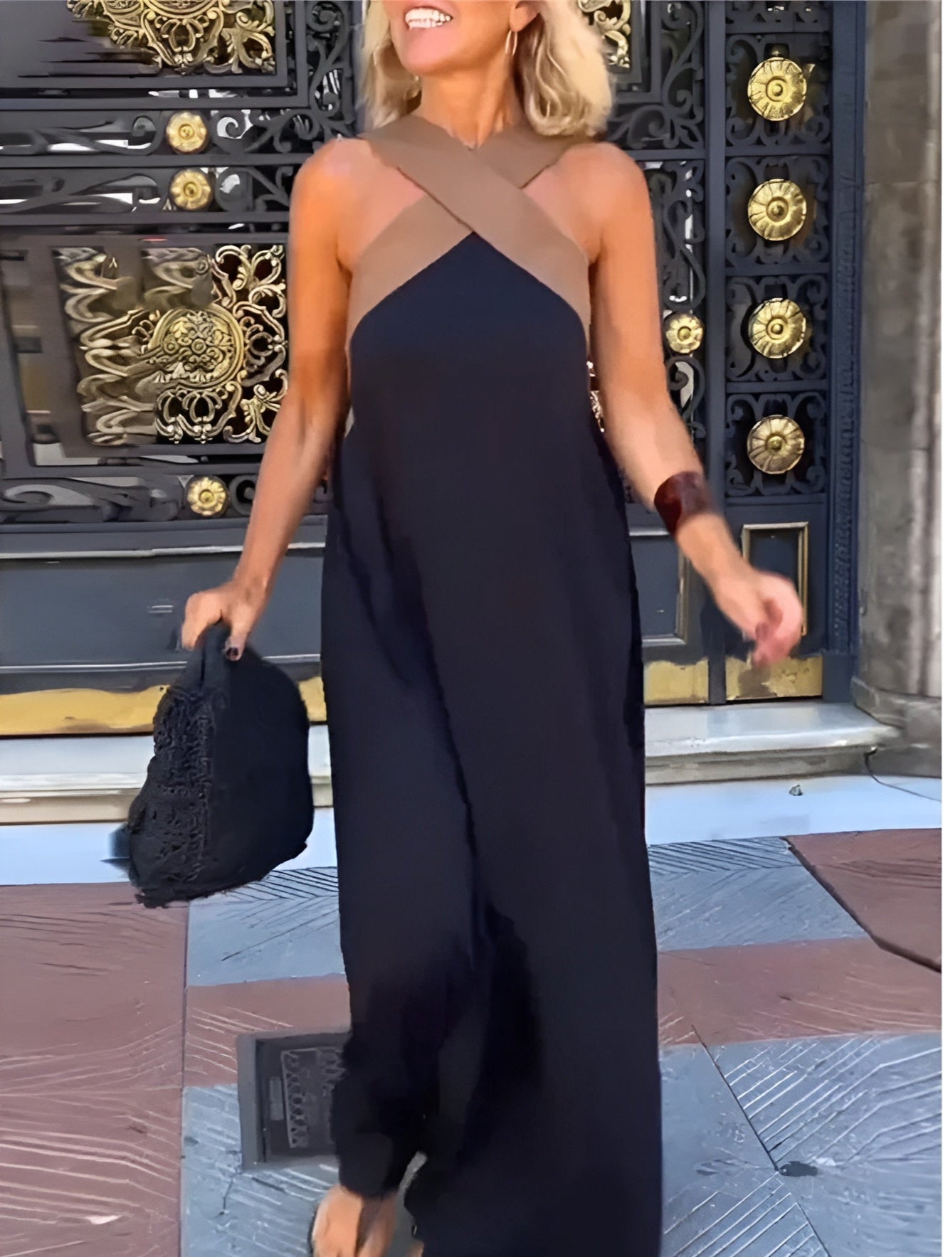 Ruby™ | Breathable Crossed Maxi Dress
