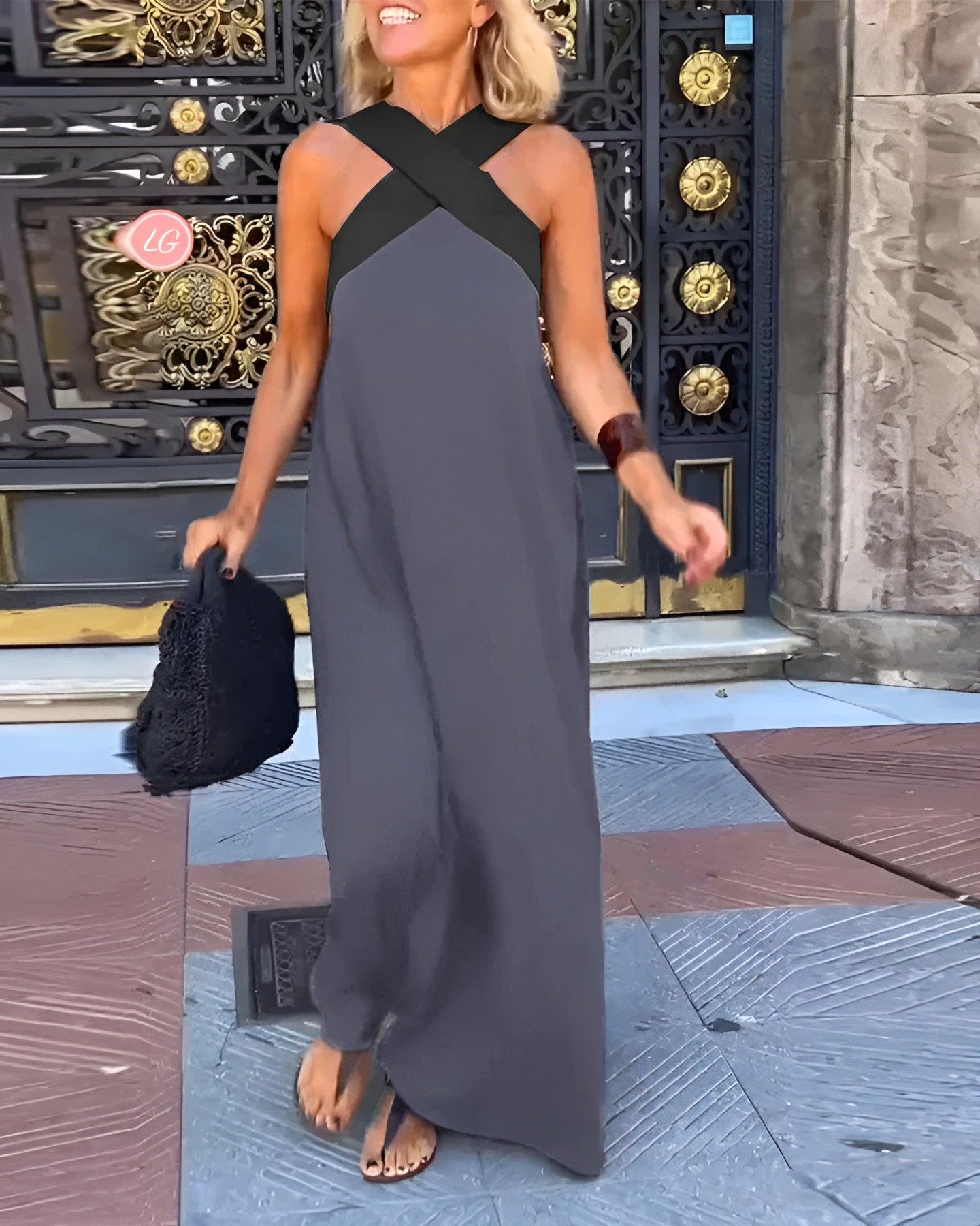 Ruby™ | Breathable Crossed Maxi Dress