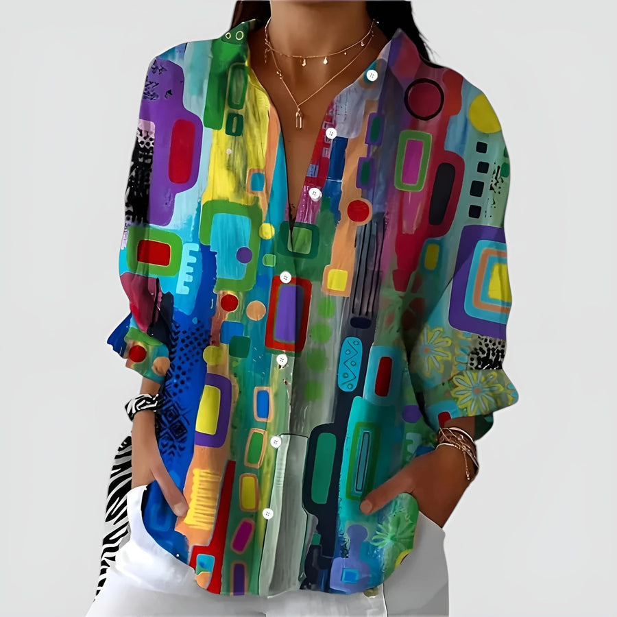 Everly™ | - Blouse with Geometric Pattern