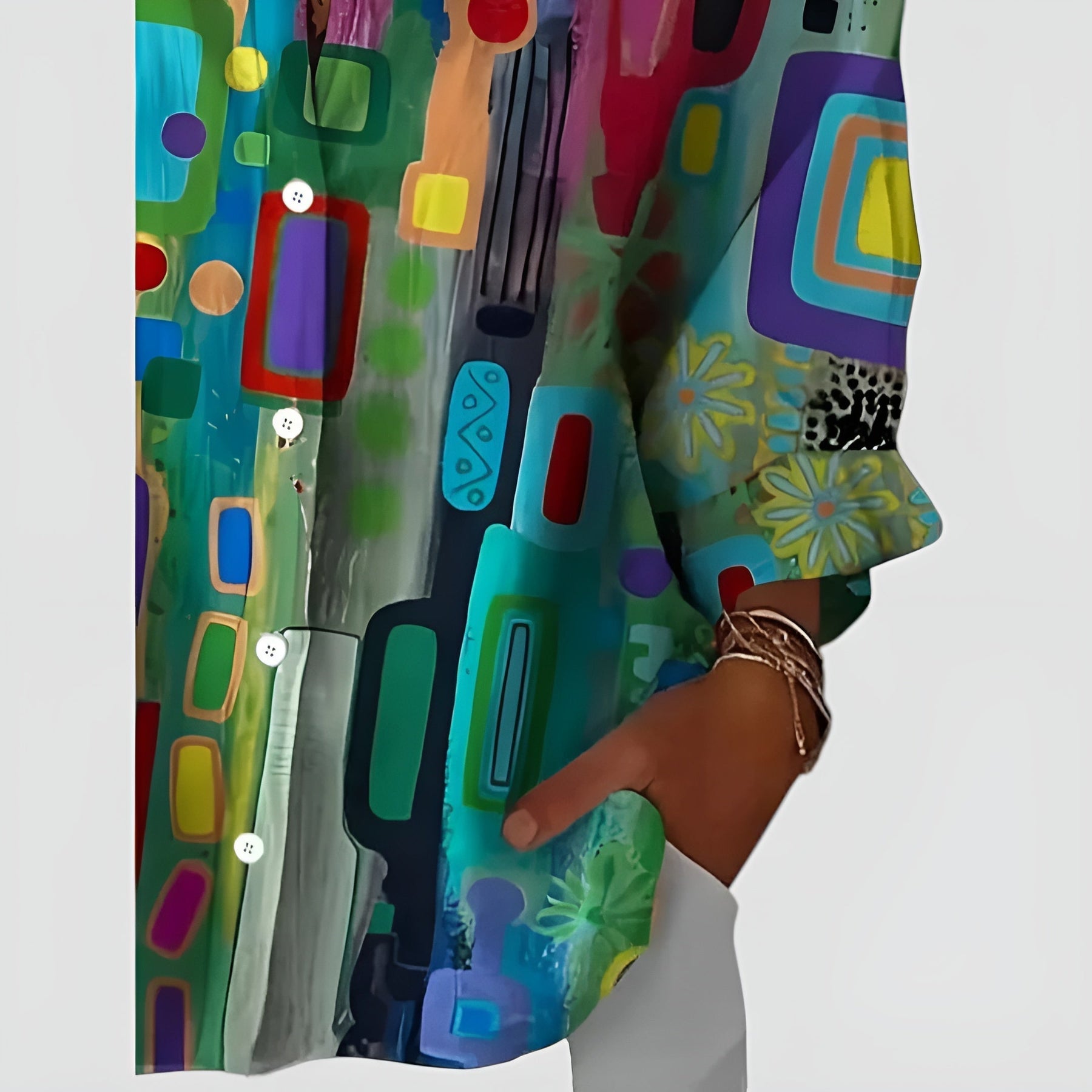 Everly™ | - Blouse with Geometric Pattern