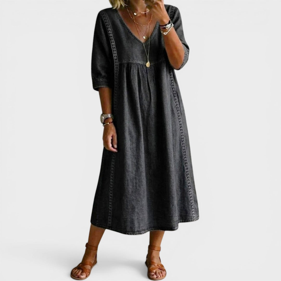 Esther™ | Elegant Denim Dress