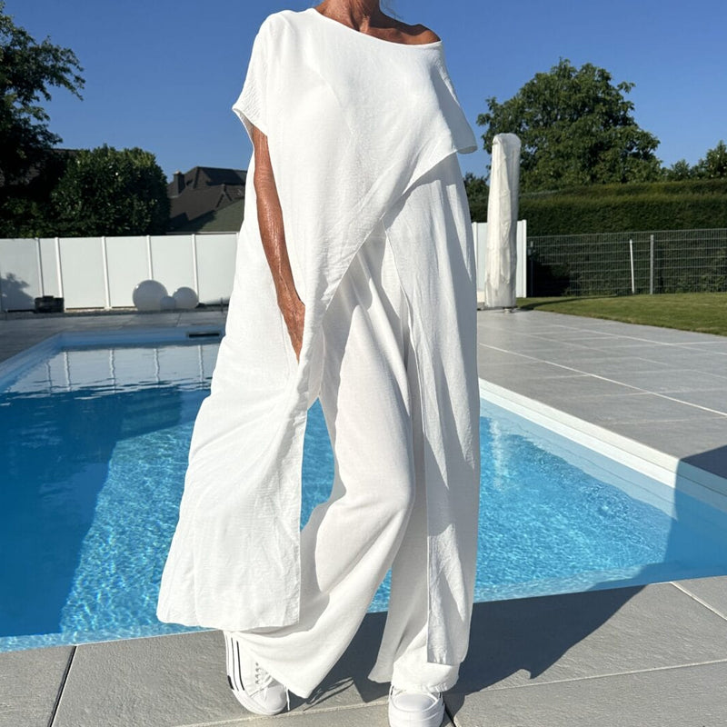 Gabbie™ | Elegant Off-Shoulder Two-Piece Set