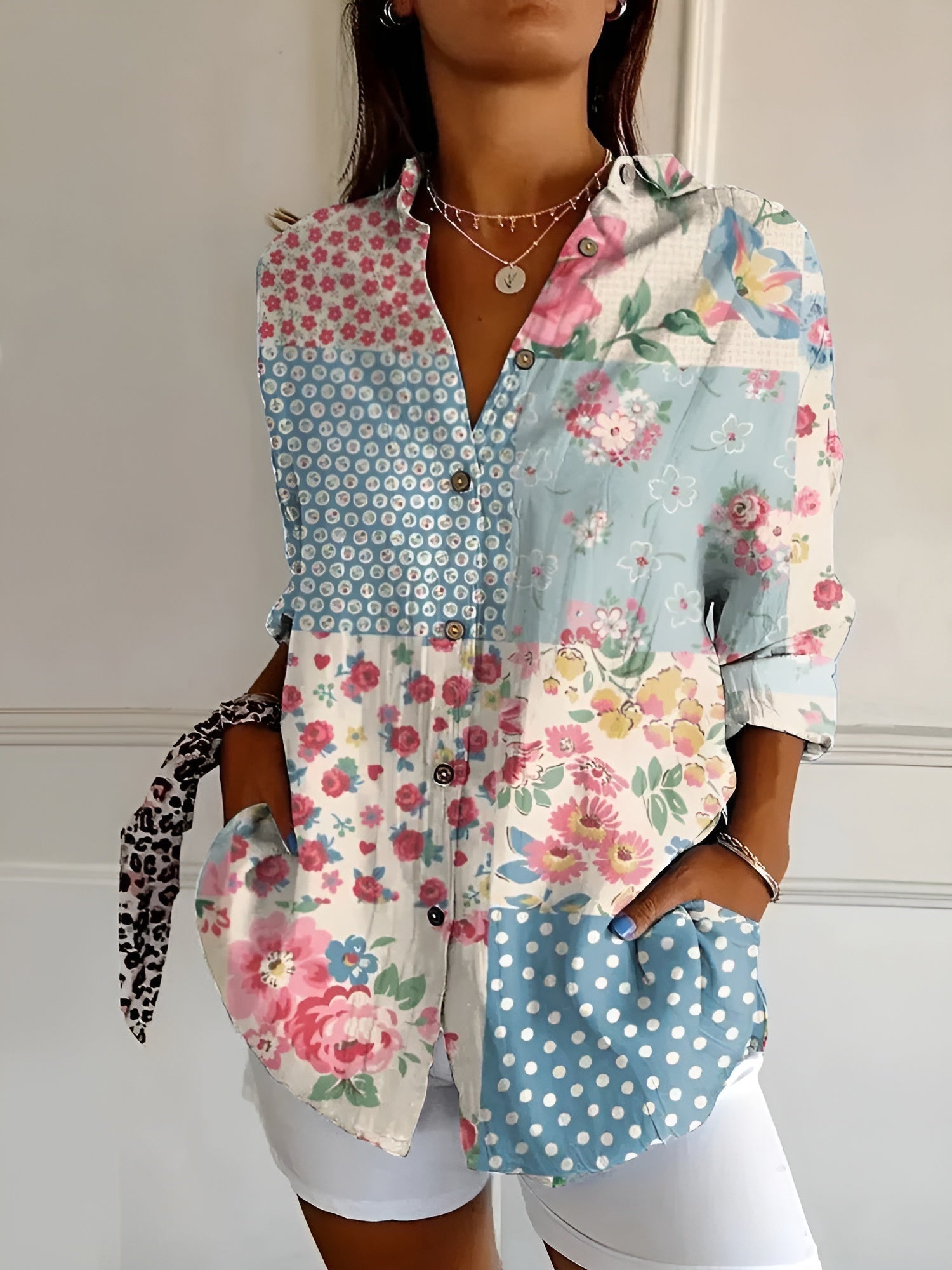 Roseanne™ | Floral Breeze Button-Up Shirt