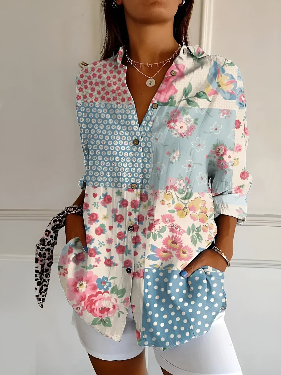 Roseanne™ | Floral Breeze Button-Up Shirt