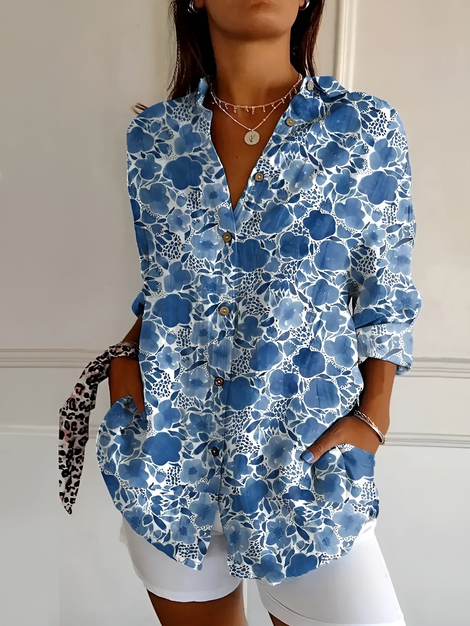 Roseanne™ | Floral Breeze Button-Up Shirt